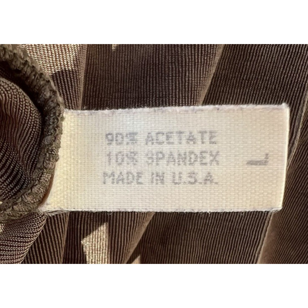 Annie Claire Y2K 90's Vibe Button Down Vintage Top Brown Preppy Friends Size M/L - Picture 9 of 9